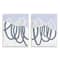Stupell Industries Contrasting Wave Line Abstract Blue Nautical Painting Wall Plaque